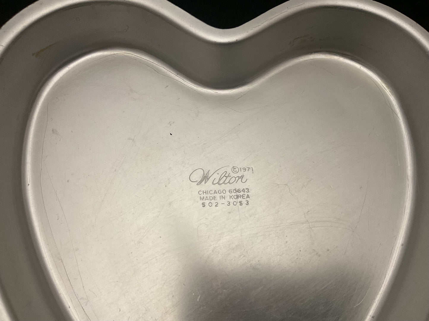 Vintage Wilton Aluminum Heart Shaped Cake Pans- Set of 3
